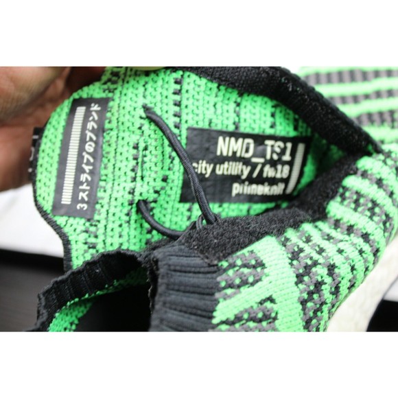 Adidas Originals NMD TS1 Primeknit Men\'s 9 Watermelon Green Knit Sneakers main image 5